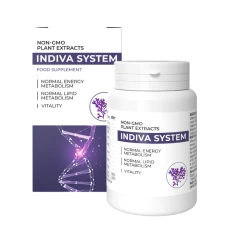 Boîte d'InDiva System, complément alimentaire naturel pour la perte de poids et l'amincissement.