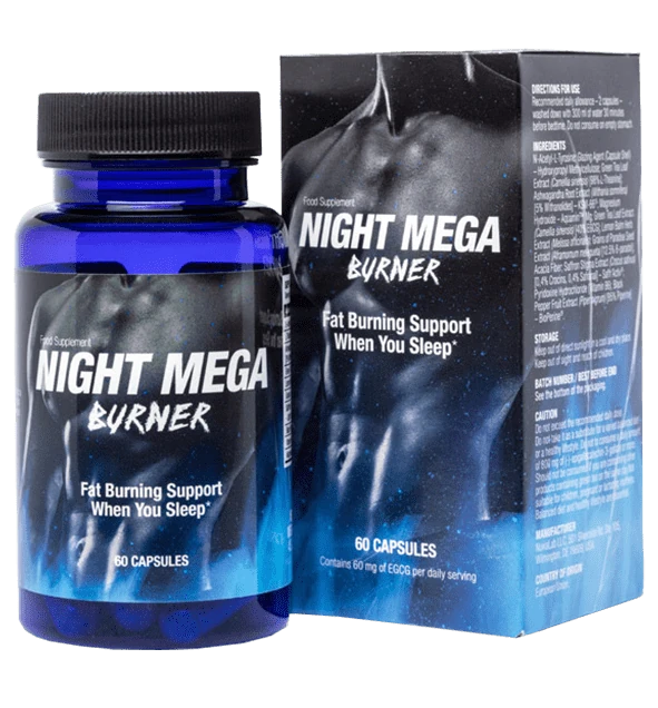 Night Mega Burner : Bouteille du brûleur de graisse nocturne pour perte de poids et sommeil.